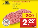 Schweine-Hackfleisch Angebote von Gut Ponholz bei Netto Marken-Discount Bornheim für 2,22 €