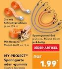 Handwerkzeug im Kaufland Prospekt Spanngurte von MY PROJECT im aktuellen Kaufland Prospekt für 1,99 €