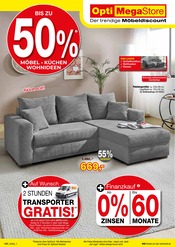 Aktueller Opti-Megastore Prospekt mit Polstermöbel, "Wohnen zum Top-Preis", Seite 1