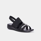 Sandales talons compensés noir femme en promo chez La Halle Saint-Maur-des-Fossés à 18,19 €