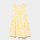 Robe patineuse sans manches coton jaune fille dans le catalogue La Halle