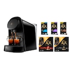 Machine à espresso L'Or Barista Piano noir - PHILIPS en promo chez Carrefour Market Villeurbanne à 59,99 €