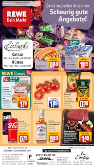 REWE Prospekt Dein Markt mit 34 Seiten
