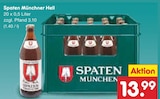 Münchner Hell im Angebot bei Netto Marken-Discount in Pirna Münchner Hell Angebote von Spaten bei Netto Marken-Discount Pirna für 13,99 €