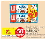 Lulu l'ourson chocolat - LU dans le catalogue Intermarché