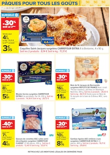Promotion Coquille Saint-Jacques dans le prospectus Carrefour, valable du 24/03/2026 au 06/04/2026 Promo Coquille Saint-Jacques dans le catalogue Carrefour du moment à la page 48