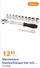 Steckschlüssel-Set im Action Prospekt Steckschlüssel-Set von Werckmann im aktuellen Action Prospekt für 12,95 €