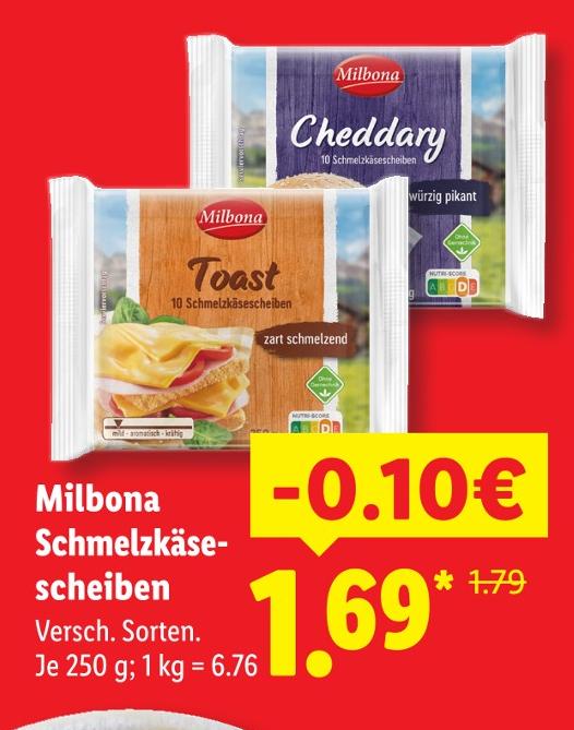 Cheddar Schmelzkäsescheiben