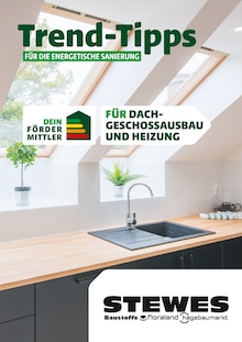 Stewes Baucentrum Prospekt Trend-Tipps FÜR DIE ENERGETISCHE SANIERUNG mit  Seiten