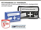 KFZ-Verbandkasten im Angebot bei GLOBUS in Maintal KFZ-Verbandkasten Angebote von Cartrend bei GLOBUS Maintal für 5,99 €
