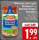 EDEKA - Echte Land-Bockwurst Angebot im Prospekt Echte Land-Bockwurst bei EDEKA im Prospekt "" für 1,99 €