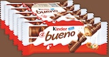 Barre chocolatée Bueno chocolat au lait - KINDER - Intermarché à Asnières-sur-Seine Barre chocolatée Bueno chocolat au lait - KINDER en promo chez Intermarché Asnières-sur-Seine à 1,76 €