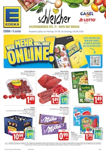 EDEKA Prospekt der Woche "Wir lieben Lebensmittel!" Seite 1, 03.08.2026 bis 08.08.2026 für Bad Rodach Aktueller EDEKA Prospekt "Wir lieben Lebensmittel!" Seite 1 von 40 Seiten für Bad Rodach