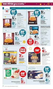 Promotion Crustacés dans le prospectus Super U, valable du 09/12/2025 au 24/12/2025 Promo Crustacés dans le catalogue Super U du moment à la page 24