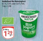 Bio Naturjoghurt im Angebot bei GLOBUS in Kaiserslautern Bio Naturjoghurt Angebote von Andechser bei GLOBUS Kaiserslautern für 1,29 €