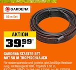 STARTER SET MIT 50 M TROPFROHR von GARDENA für 39,99 € bei OBI im Angebot STARTER SET MIT 50 M TROPFROHR von GARDENA im aktuellen OBI Prospekt