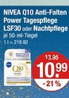 Q10 Anti-Falten Power Tagespflege LSF30 oder Nachtpflege von NIVEA im aktuellen V-Markt Prospekt für 10,99 €