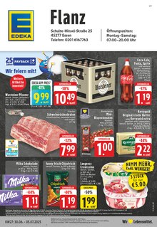 EDEKA Prospekt der Woche "Aktuelle Angebote" Seite 1, 30.06.2025 bis 05.07.2025 für Essen Aktueller EDEKA Prospekt "Aktuelle Angebote" Seite 1 von 24 Seiten für Essen