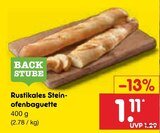 Rustikales Steinofenbaguette im Angebot bei Netto Marken-Discount in Dresden Rustikales Steinofenbaguette Angebote von BACK STUBE bei Netto Marken-Discount Dresden für 1,11 €