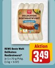 Delikatess Rostbratwurst Angebote von REWE Beste Wahl bei REWE Memmingen für 3,49 €