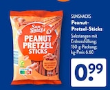 Peanut-Pretzel-Sticks von Sunsnacks im aktuellen ALDI SÜD Prospekt für 0,99 €