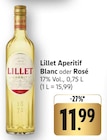 Aperitif Blanc im Angebot bei E center in Singen Aperitif Blanc Angebote von Lillet bei E center Singen für 11,99 €