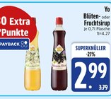 Blüten- oder Fruchtsirup im Angebot bei EDEKA in Ravensburg Blüten- oder Fruchtsirup Angebote von Yo bei EDEKA Ravensburg für 2,99 €
