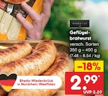 Aktuelles Geflügel-bratwurst Angebot bei Netto Marken-Discount in Osnabrück ab 2,99 €