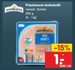Frischwurst-Aufschnitt von Hofmaier für 1,00 € bei Netto Marken-Discount im Angebot Frischwurst-Aufschnitt von Hofmaier im aktuellen Netto Marken-Discount Prospekt