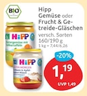 Buttergemüse mit Süßkartoffeln von Hipp für 1,19 € bei budni im Angebot Buttergemüse mit Süßkartoffeln von Hipp im aktuellen budni Prospekt