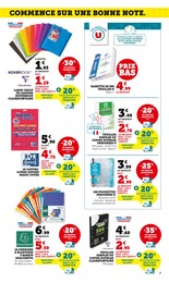 Prix et réduction Pochette plastique perforée dans le prospectus Super U en cours Offre Pochette plastique perforée dans le catalogue Super U du moment à la page 7