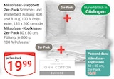 Mikrofaser-Steppbett im Angebot bei GLOBUS in St. Ingbert Mikrofaser-Steppbett Angebote von JOHN COTTON EUROPE bei GLOBUS St. Ingbert für 14,99 €