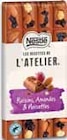 Tablette de chocolat Les Recettes de L'Atelier lait raisins amandes et noisettes - NESTLÉ - Intermarché à Carpentras Tablette de chocolat Les Recettes de L'Atelier lait raisins amandes et noisettes - NESTLÉ en promo chez Intermarché Carpentras à 2,27 €