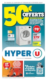 Catalogue Supermarchés Hyper U en cours à Indret et alentours, "50€ offerts en bons d’achat", 20 pages, 20/01/2026 - 08/02/2026