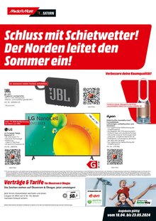 LG im MediaMarkt Saturn Prospekt "Schluss mit Schietwetter!" mit 8 Seiten (Rostock)