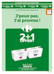 Prospectus Carrefour Proximité à Saint-Médard-de-Guizières, "J’peux pas, J’ai promos !", 22 pages de promos valables du 15/07/2025 au 27/07/2025