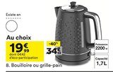 Bouilloire ou grille-pain - But à Amiens Bouilloire ou grille-pain en promo chez But Amiens à 19,99 €