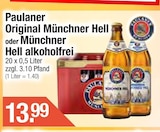 Original Münchner Hell im Getränke City Prospekt Original Münchner Hell von Paulaner im aktuellen Getränke City Prospekt für 13,99 €