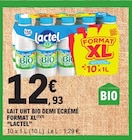 Promo Lait uht bio demi écrémé à 12,93 € dans le catalogue E.Leclerc à Villeparisis
