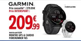 Montre GPS & Cardio Forerunner 165 - Garmin en promo chez Intersport Lambersart à 209,99 €
