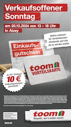 toom Baumarkt Prospekt für Alzey: "Verkaufsoffener Sonntag", 1 Seite, 20.10.2024 - 20.10.2024