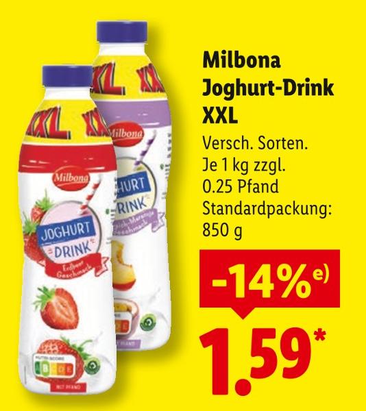 Joghurt-Drink XXL Erdbeere