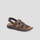 Sandales bride à scratch marron homme à 19,99 € dans le catalogue La Halle