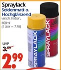 Spraylack Seidenmatt o. Hochglänzend bei Wreesmann im Prospekt "" für 2,99 €