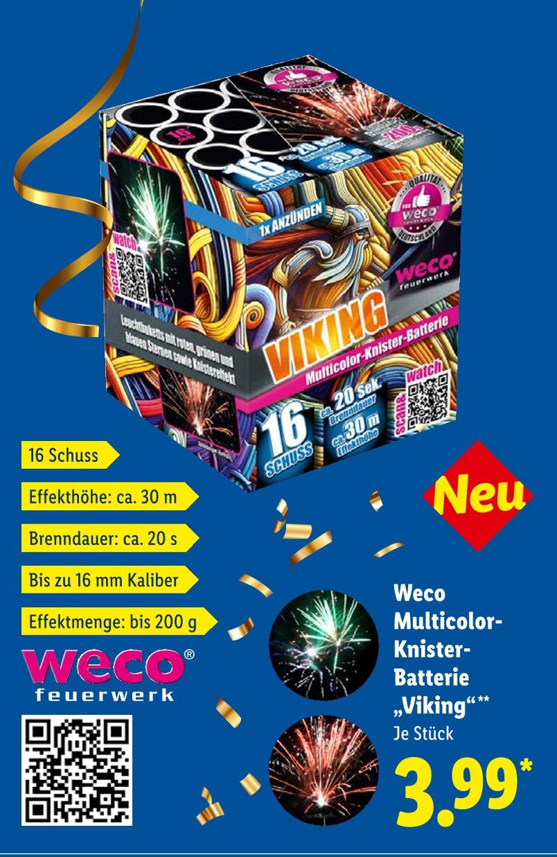 Multicolor-Knister-Batterie Viking