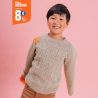 La Halle Pessines - Promo Pull manches longues col rond beige garçon Promo Pull manches longues col rond beige garçon à 8,00 € dans le catalogue La Halle à Pessines