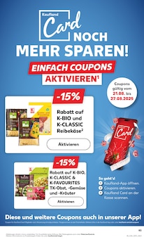 Folie Angebot im Kaufland Prospekt, gültig von 21.08.2025 bis 27.08.2025 Folie Angebot im aktuellen Kaufland Prospekt auf Seite 45