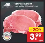 Aktuelle Schweinefleisch Angebote bei Netto Marken-Discount in Magdeburg Aktuelles Schweine-Kotelett Angebot bei Netto Marken-Discount in Magdeburg ab 3,99 €