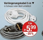 Verlängerungskabel 5 m von  im aktuellen V-Markt Prospekt für 5,99 €