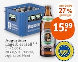 Aktuelles Lagerbier Hell Angebot bei tegut in Bamberg ab 15,99 €